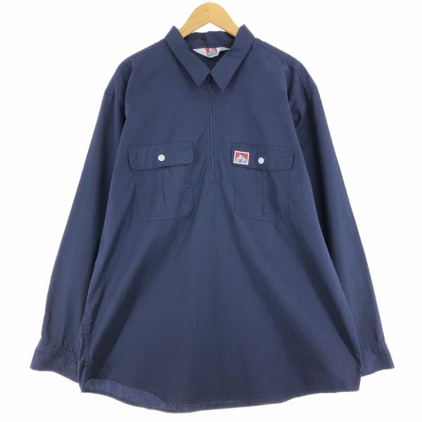 BEN DAVIS（ベンデイビス） 古着 90年~ ハーフジップ 長袖 ワーク