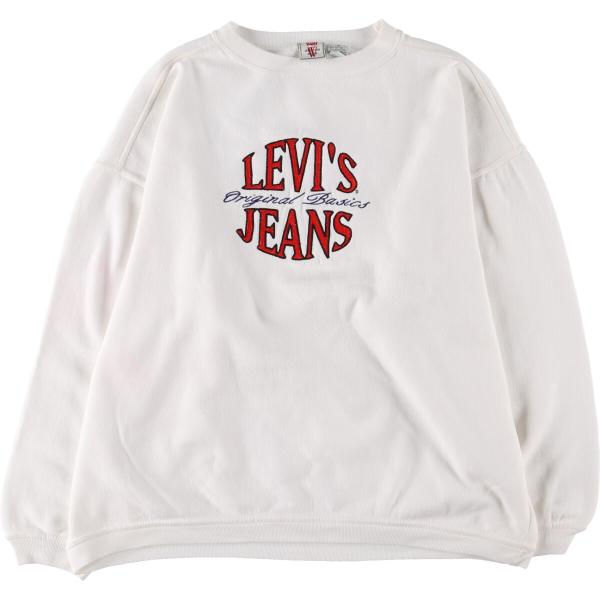 Levi's - 古着 90年代 リーバイス Levi's JEANS FOR WOMAN ロゴスウェットシャツ トレーナー レディースM相当 /eaa455213 Levi's 古着 90年代 リーバイス JEANS FOR WOMAN ロゴスウェット