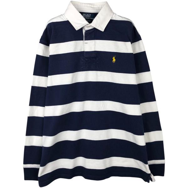 古着 ラルフローレン Ralph Lauren POLO by ボーダー柄 長袖 ラガー