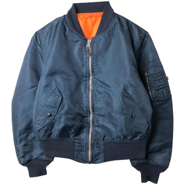 い*と様 Alpha MA-1 フライトジャケット　古着　90s　usa製 古着 90年代 民間品 アルファ ALPHA MA-1タイプ 中綿入り ミリタリー