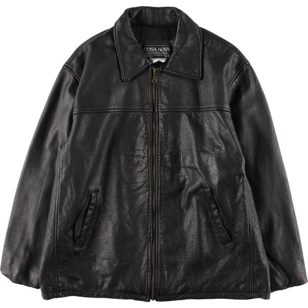 古着 COSA NOVA スイングトップタイプ レザーブルゾン カナダ製 メンズ