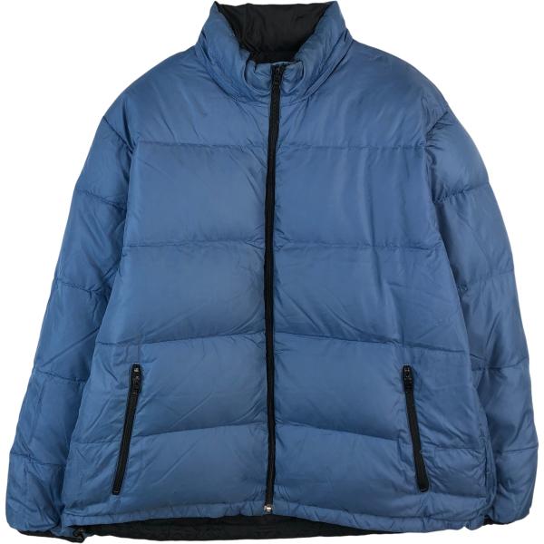 古着 90年代 ランズエンド LANDS' END リバーシブル グースダウン