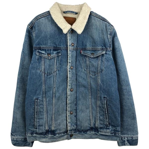 古着 リーバイス Levi's PREMIUM プレミアム 中綿入り デニムボアジャケット メンズXL相当/eaa459153 Levi's（リーバイス） 古着 Levi's PREMIUM プレミアム 中綿入り