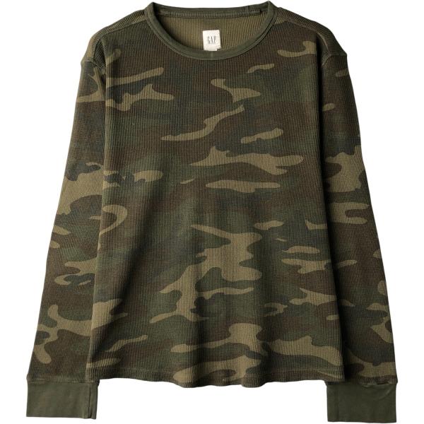 迷彩サーマル old GAP GAP（ギャップ） 古着 00年代 迷彩柄 サーマル