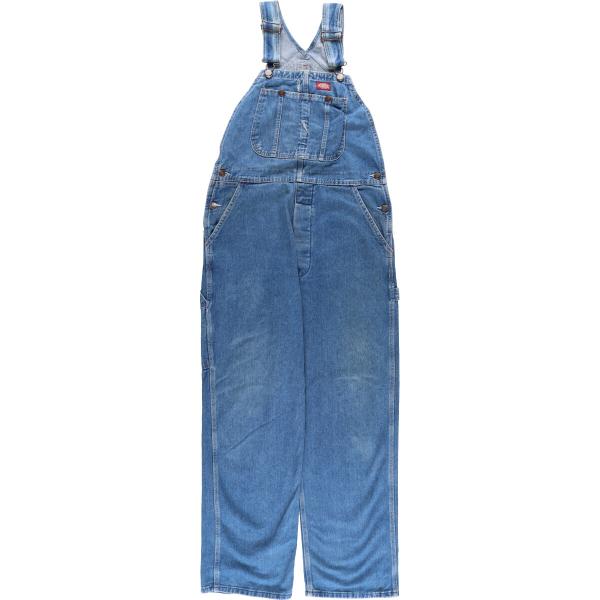 希少   デニムオーバーオール 90年代 古着 古着 ～90年代 キー Key デニムオーバーオール USA製 w32 L34 メンズ