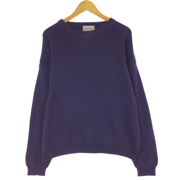 Eddie Bauer 古着 00年代 エディーバウアー リブ編み コットンニット