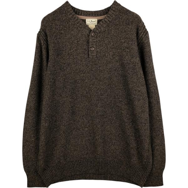L.L.Bean（エルエルビーン） 古着 ヘンリーネック コットンニット