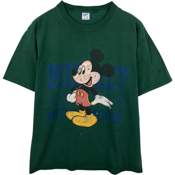 古着 90年代 ベルバシーン MICKEY MOUSE ミッキーマウス キャラクタープリントTシャツ USA製 メンズXL相当 ヴィンテージ /eaa474691