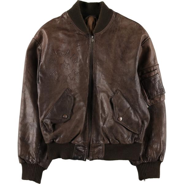 古着 3 SAFE レザーフライトジャケット メンズXL相当 /eaa478505
