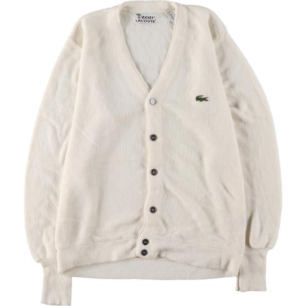 LACOSTE 古着 70年代 ラコステ IZOD アクリルニットカーディガン