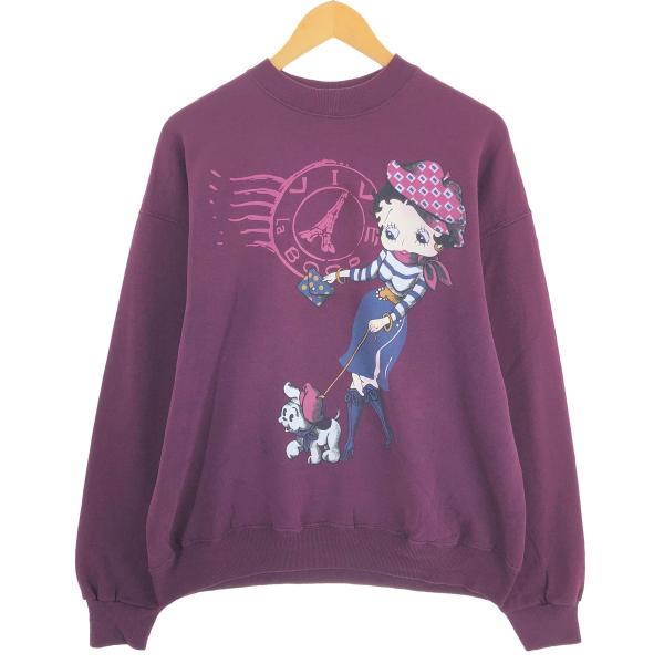 90s USA製 Hanes ベティちゃん スウェットトレーナー 90s USA製 Hanes ベティちゃん スウェットトレーナー