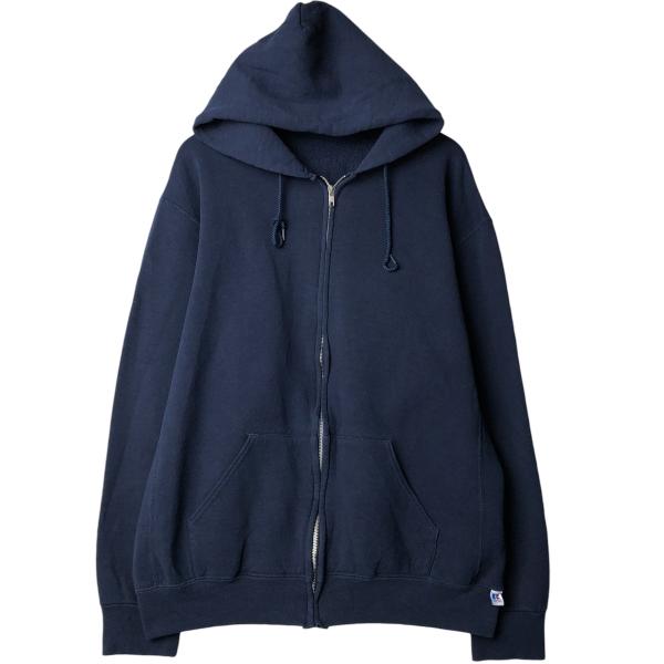 古着 ラッセル Russell スウェットフルジップパーカー メンズXXL相当