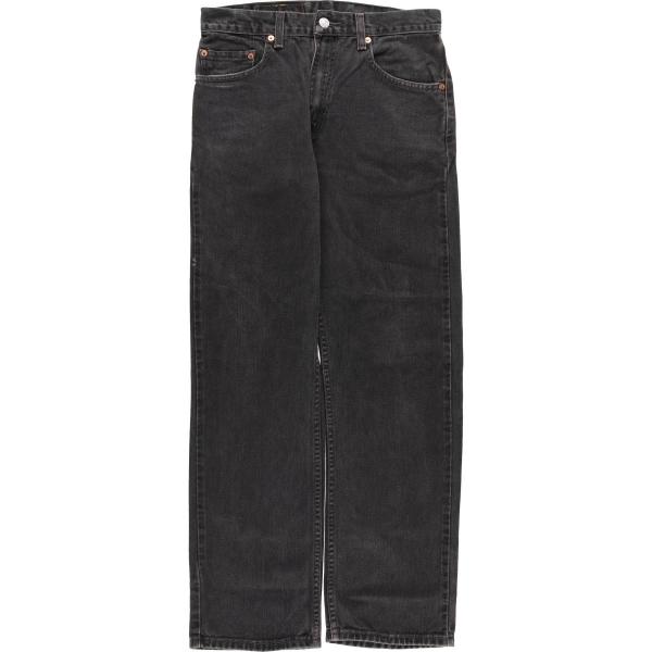 古着 00年代 リーバイス Levi's 505 REGULAR FIT STRAIGHT LEG ブラックデニム テーパードデニムパンツ メンズw30相当/eaa483150 Levi's（リーバイス） 古着 00年代 Levi's 505 REGULAR FIT STRAIGHT