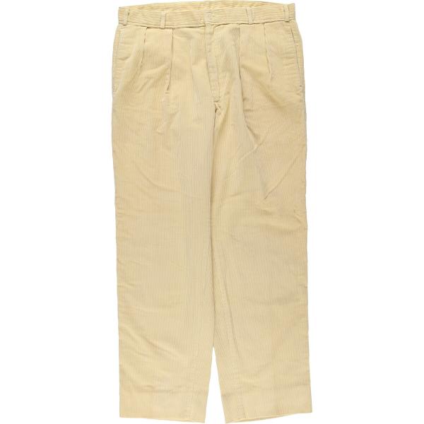90s Brooks brothers 太畝 コーデュロイパンツ 2タック 古着 古着 90s USA製 Brooks Brothers 太畝 コーデュロイ タック