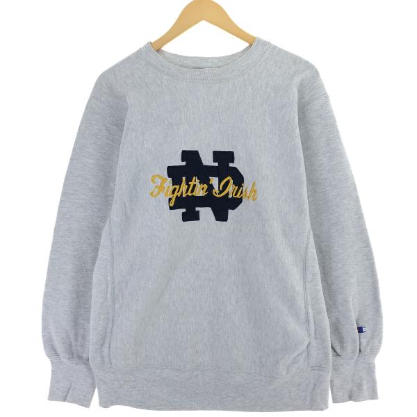 90s USA製 ノートルダム ロゴ ヴィンテージ リバースウィーブ スウェット Champion 古着 90年代 チャンピオン リバースウィーブ ノート