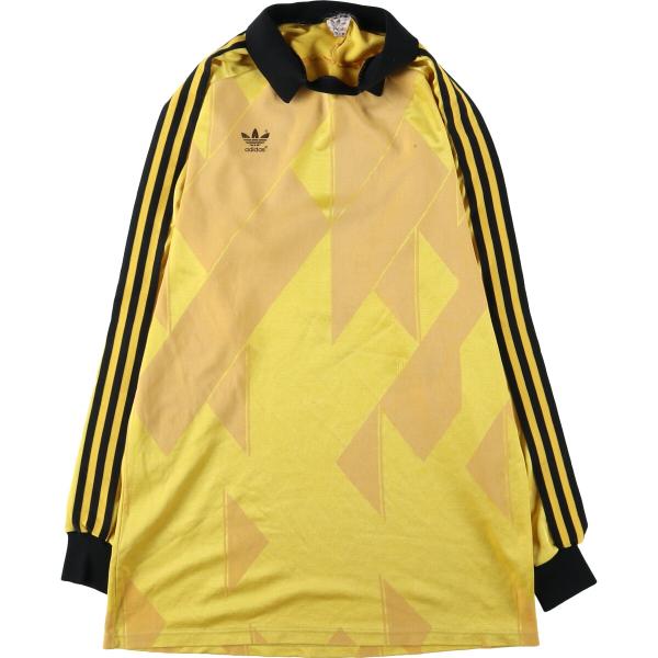 adidas（アディダス） 古着 80年代 総柄 襟付き サッカーユニフォーム