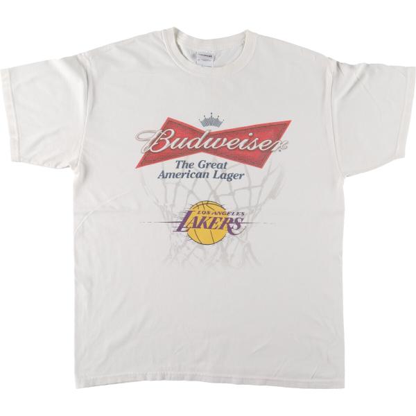 GILDAN 古着 ギルダン BUDWEISER バドワイザー NBA ロサンゼルス