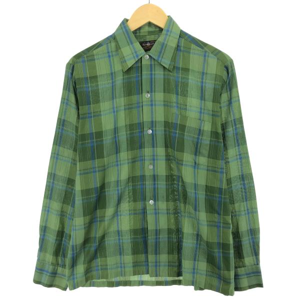 70'sビンテージ古着！ Penney's TOWNCRAFT半袖チェックシャツ 古着 60~70年代 ペニーズ Penney's TOWNCRAFT タウンクラフト