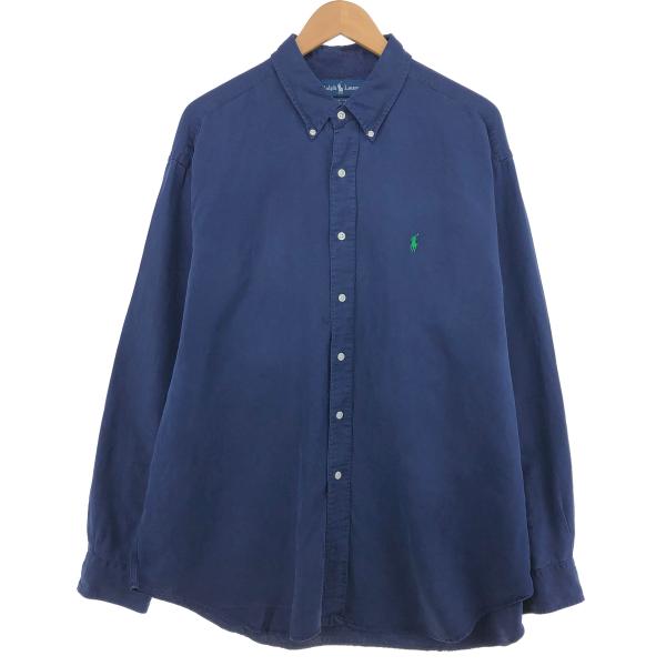 古着 ラルフローレン Ralph Lauren BLAKE 長袖 リネン×シルク