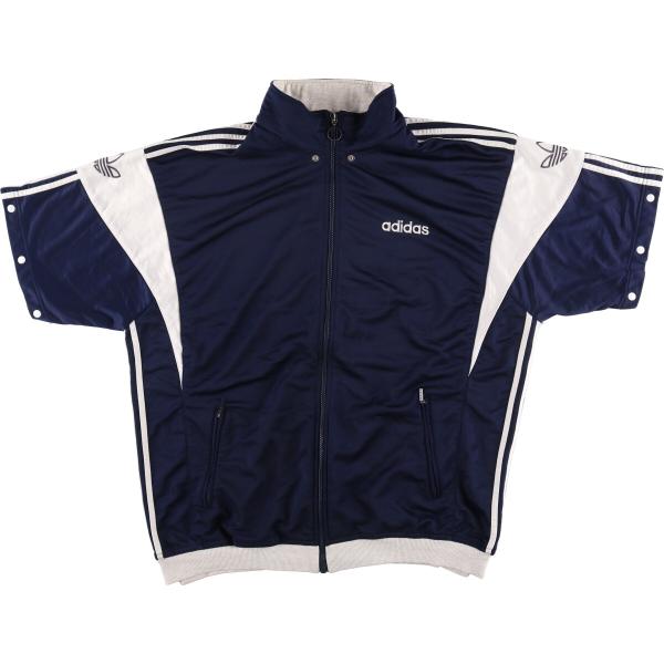 おトク情報がいっぱい！ adidas 古着 90年代 アディダス バックプリント 半袖 ジャージ アディダス