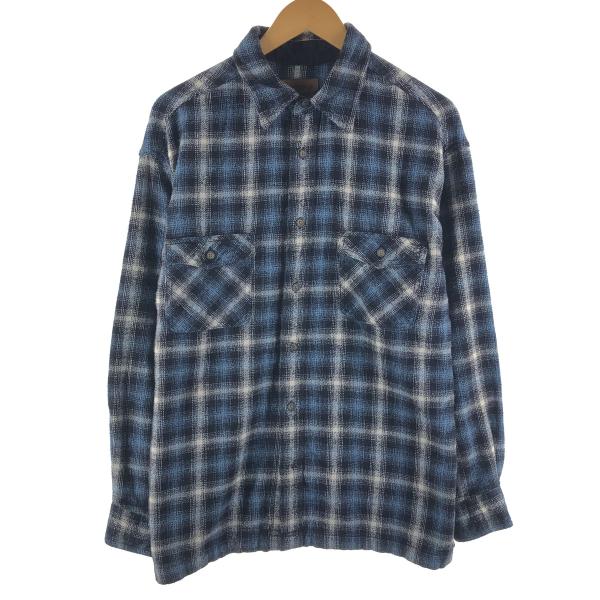 St.John’s Bay セントジョンズベイ ヘビーネルシャツ オンブレ XL 古着 90～00年代 セントジョンズベイ ST JOHNS BAY オンブレ