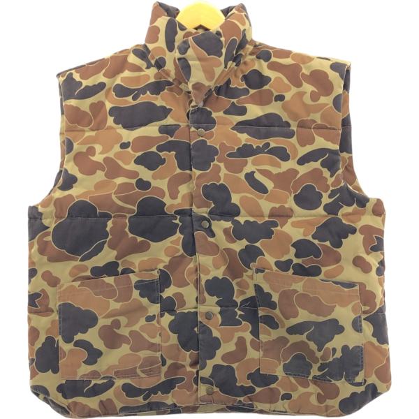 古着 SPORTS GEAR 迷彩柄 ダックハンターカモ リバーシブル 中綿ベスト