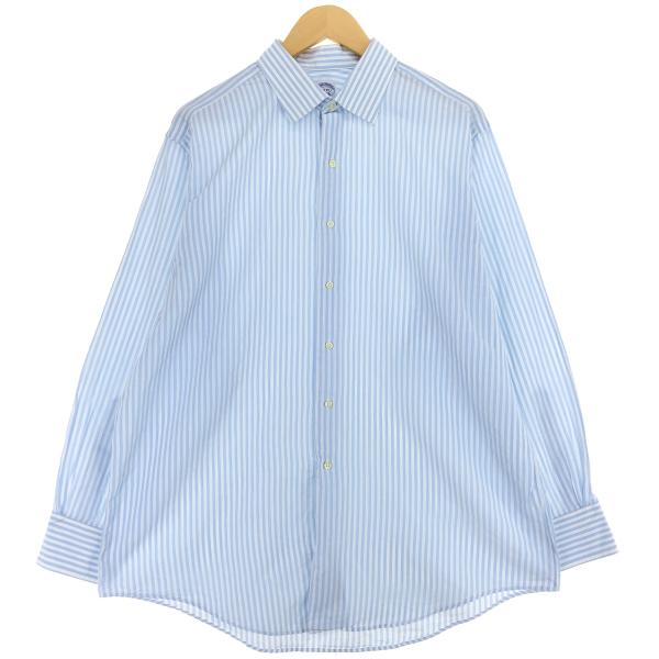 \"Est.1818\"Brooks Brothers レギュラーカラーシャツ　L Brooks Brothers 1818 Dress Shirt Men 17.5 6/7 Button Up Long