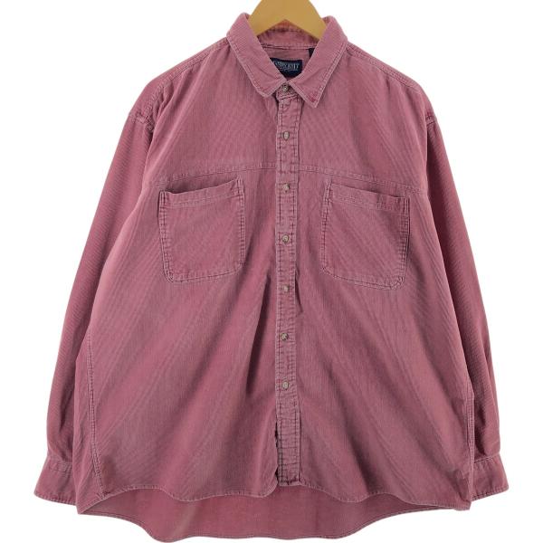 古着 90年代 ランズエンド LANDS' END 長袖 コーデュロイシャツ USA製
