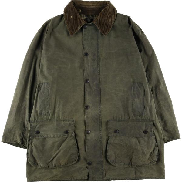 メンテ済 Barbour バブアー ボーダー 90s 42 ネイビー リワックス メンテ済 Barbour バブアー ボーダー 90s 42 ネイビー