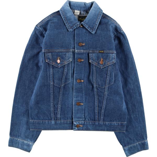 (破れ）70’s〜80’sラングラー デニムジャケット 三角黒タグ USA製 破れ）70's〜80'sラングラー デニムジャケット 三角黒タグ USA製