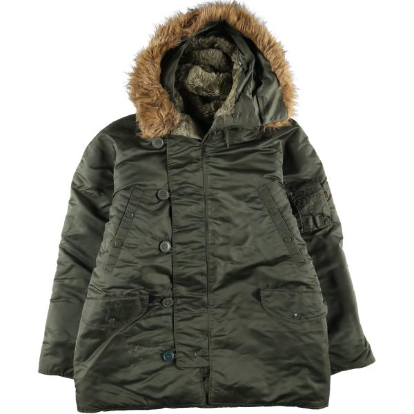 送料無料 USA古着ALPHA INDUSTRIES N-3Bフライトジャケット 古着 アルファ ALPHA N-3Bタイプ ミリタリー フライトジャケット