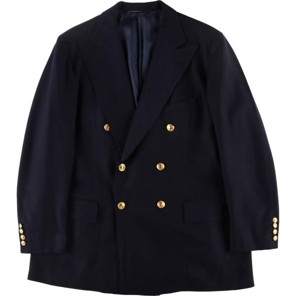 未使用 ラルフローレン ダブルブレストジャケット ピークドラペル 現行 40R 古着 ラルフローレン POLO by Ralph Lauren ダブルブレスト ピークド