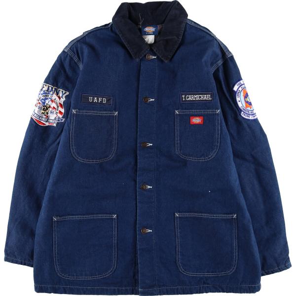 Dickies 古着 ディッキーズ デニムカバーオール メンズXL相当