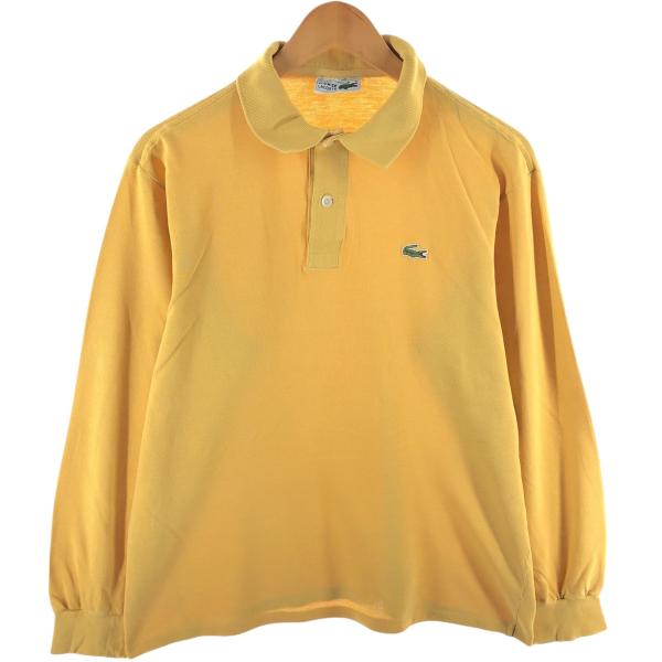 80s LACOSTE ラコステ 長袖 ポロシャツ フランス製 ヴィンテージ LACOSTE 古着 80年代 ラコステ CHEMISE フレンチラコステ 長袖