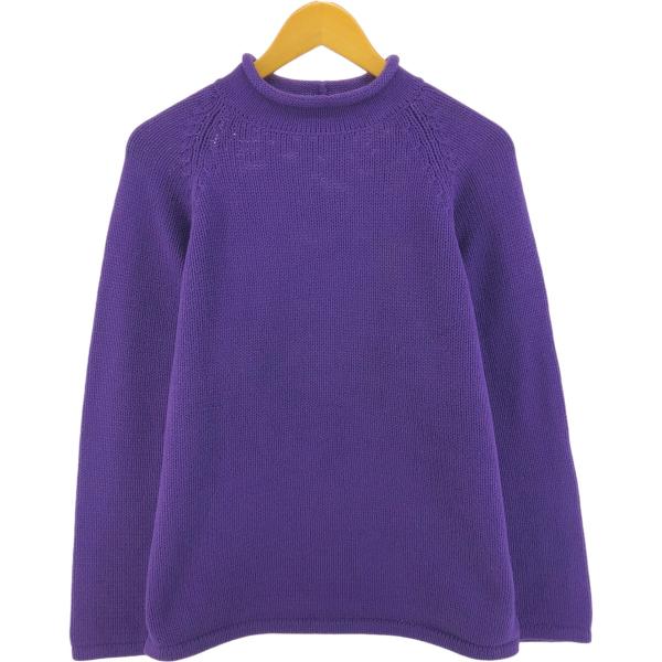 J.CREW（ジェイクルー） 古着 90年代 ロールネック コットンニット
