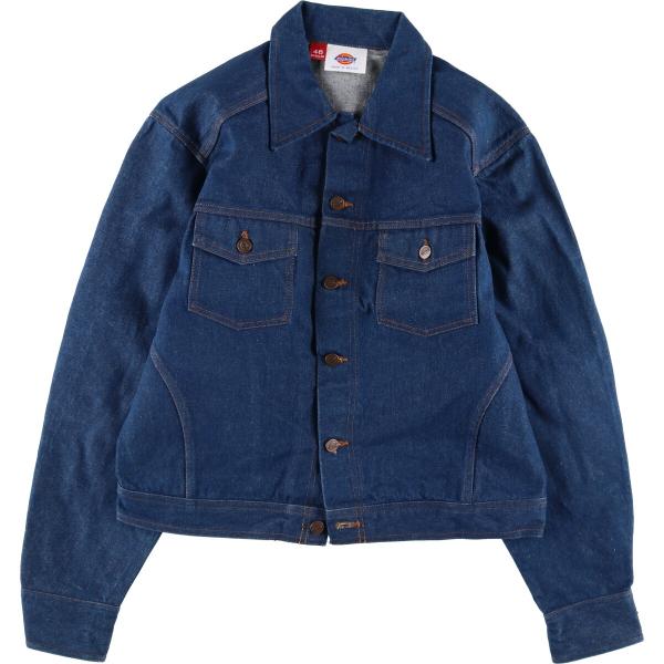 Dickies 古着 ディッキーズ バットダイ デニムジャケット Gジャン