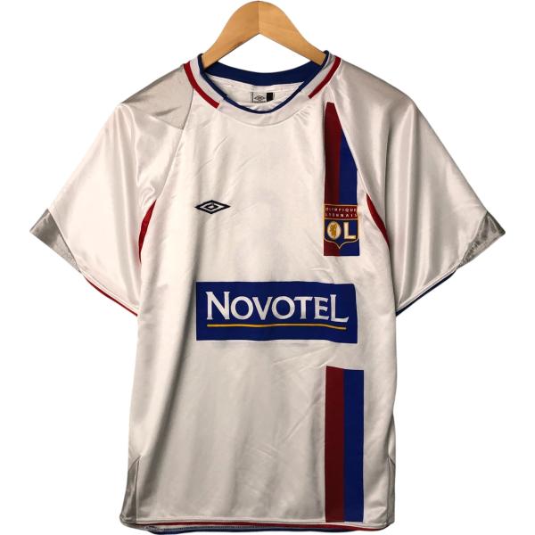 アンブロリーグ・アンオリンピックリヨンホームシャツLサイズ umbro 古着 アンブロ LIGUE 1 リーグアン OLYMPIQUE LYONNAIS
