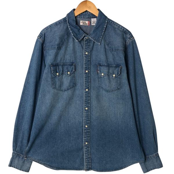 Levi's（リーバイス） 古着 90~00年代 長袖 デニム ウエスタンシャツ