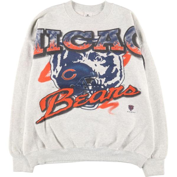 CHICAGO Bears セーター 古着 90年代 NFL CHICAGO BEARS シカゴベアーズ プリントスウェット