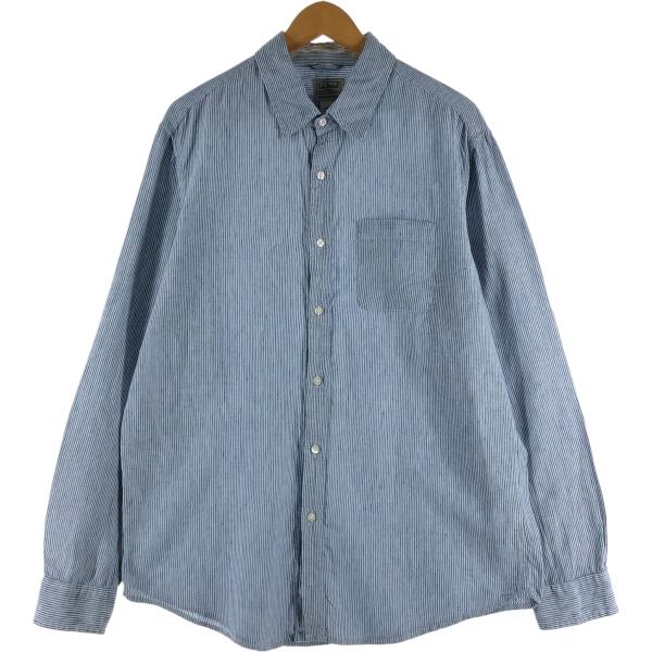 L.L.Bean 古着 90~00年代 エルエルビーン ストライプ柄 長袖