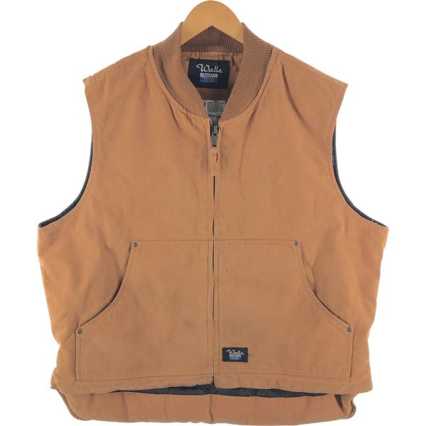 古着 ウォールズ Walls BLIZZARD PRUF 中綿入り ダックベスト メンズXL