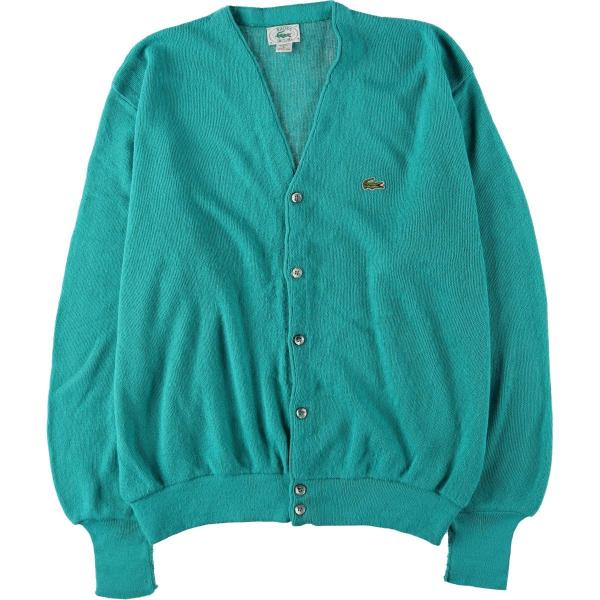 IZOD LACOSTEラコステ1970年代糸巻きタグ　アクリルカーディガン 1970s Izod Lacoste Acrylic Cardigan / USA アイゾッド