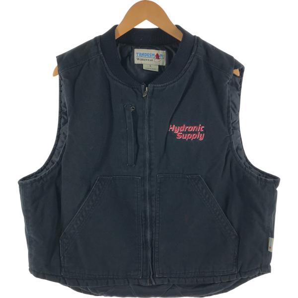 古着 TRADESMAN 中綿入り ダックベスト メンズL相当 /eaa534885 : 古着