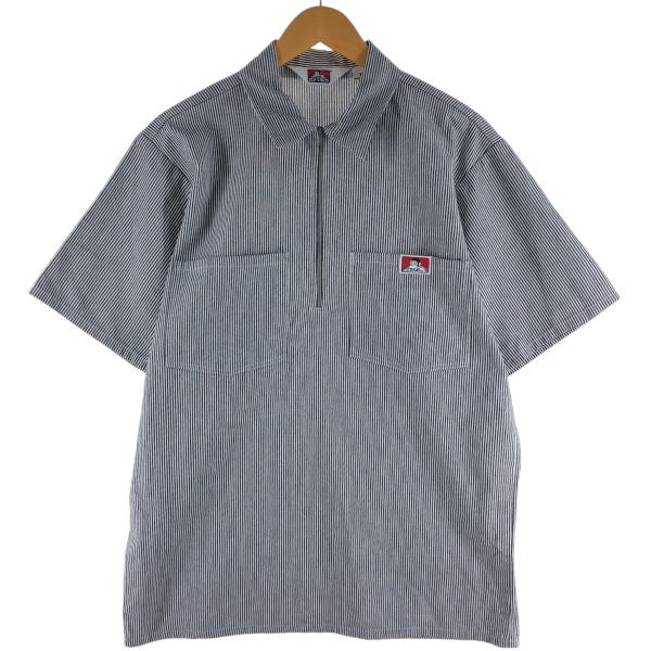 USA製 古着 70's ベンデイビス ヒッコリー ストライプ デニムシャツ 美