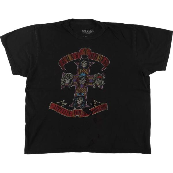 古着 GUNS N&#39; ROSES ガンズアンドローゼズ ドクロ柄 スカル柄 バンドTシャツ バンT メンズS相当 /eaa565937 古着 GUNS N ROSES ガンズアンドローゼズ ドクロ柄 スカル柄