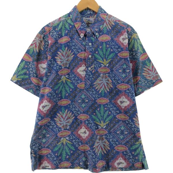 90s USA製 Reyn Spooner ビキニタグ アロハ ポリコットン reyn spooner 古着 90年代 レインスプーナー 水着タグ