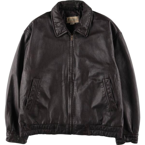 90s セントジョンズベイ フェイクレザー スウィングトップ 短丈 ブルゾン L 90s セントジョンズベイ フェイクレザー スウィングトップ 短丈
