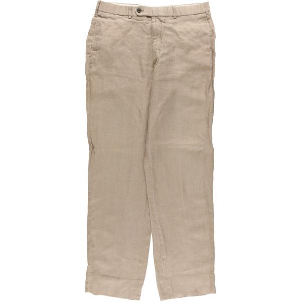 brooks brothers リネンスラックス リネン／コットン プレーンフロントパンツ Regular | Brooks
