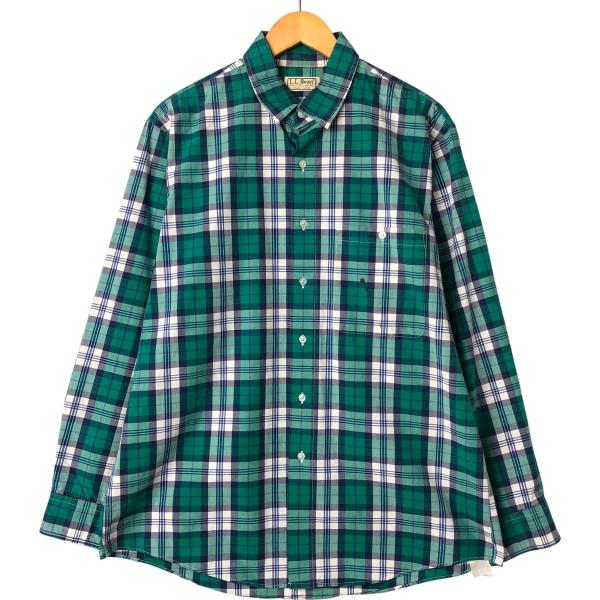 L.L.Bean 古着 ~90年代 エルエルビーン 長袖 コットンチェック