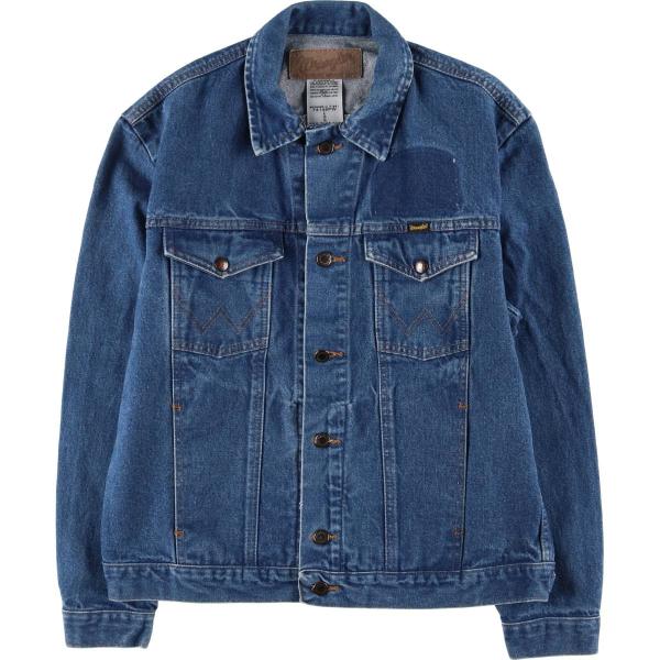 ラングラー/ USA製/デニムジャケット Wrangler 古着 70年代 ラングラー デニムジャケット Gジャン USA